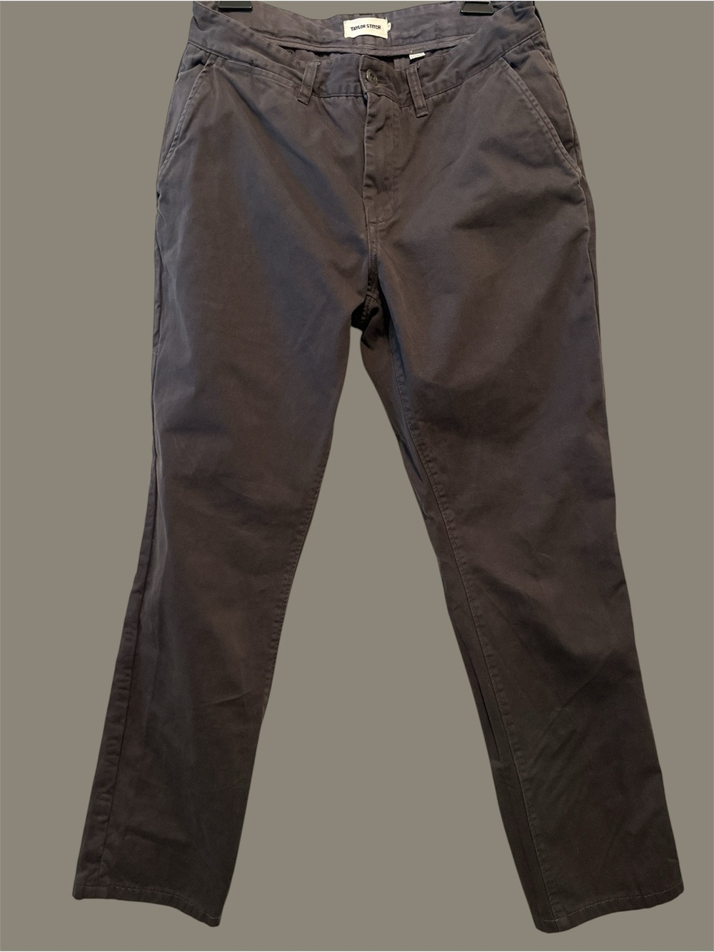 Taylor Stitch Foundation pants in organic faded black. 32x30